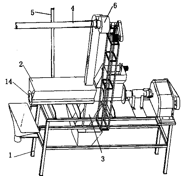 Device for drying glass powder by utilizing waste heat