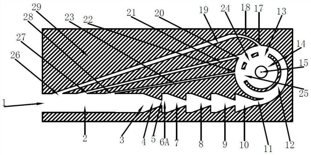 Horizontal well oil and gas water blocking device