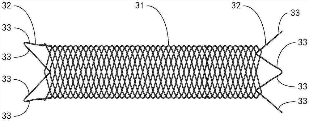 Intracranial stent and intracranial stent conveying system