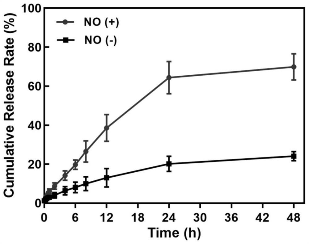 RNS-response-based 'nervous vascular unit' regulation and control targeted liposome drug delivery system and preparation method and application thereof