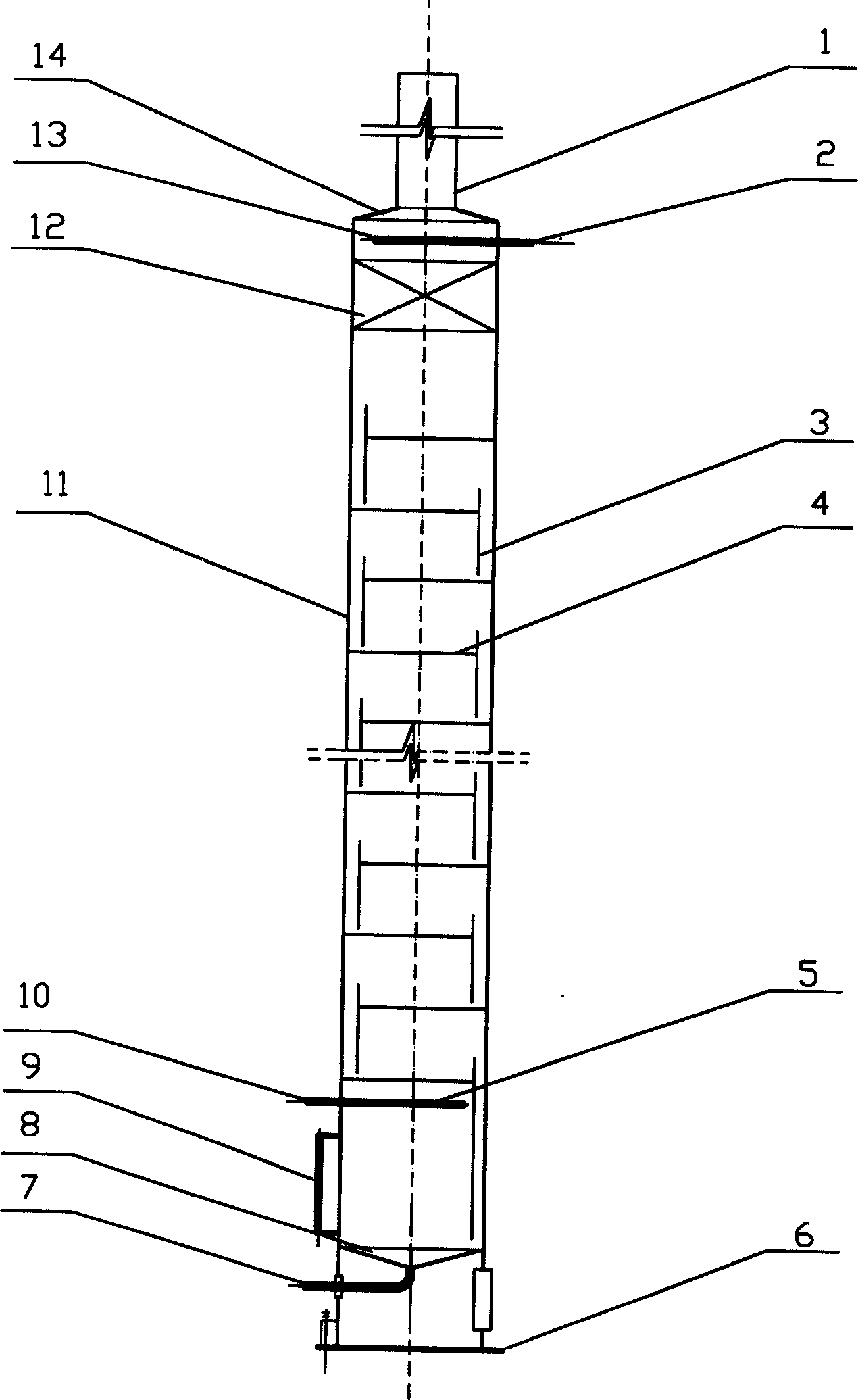 High performance tower for picking off ammonia nitrogen