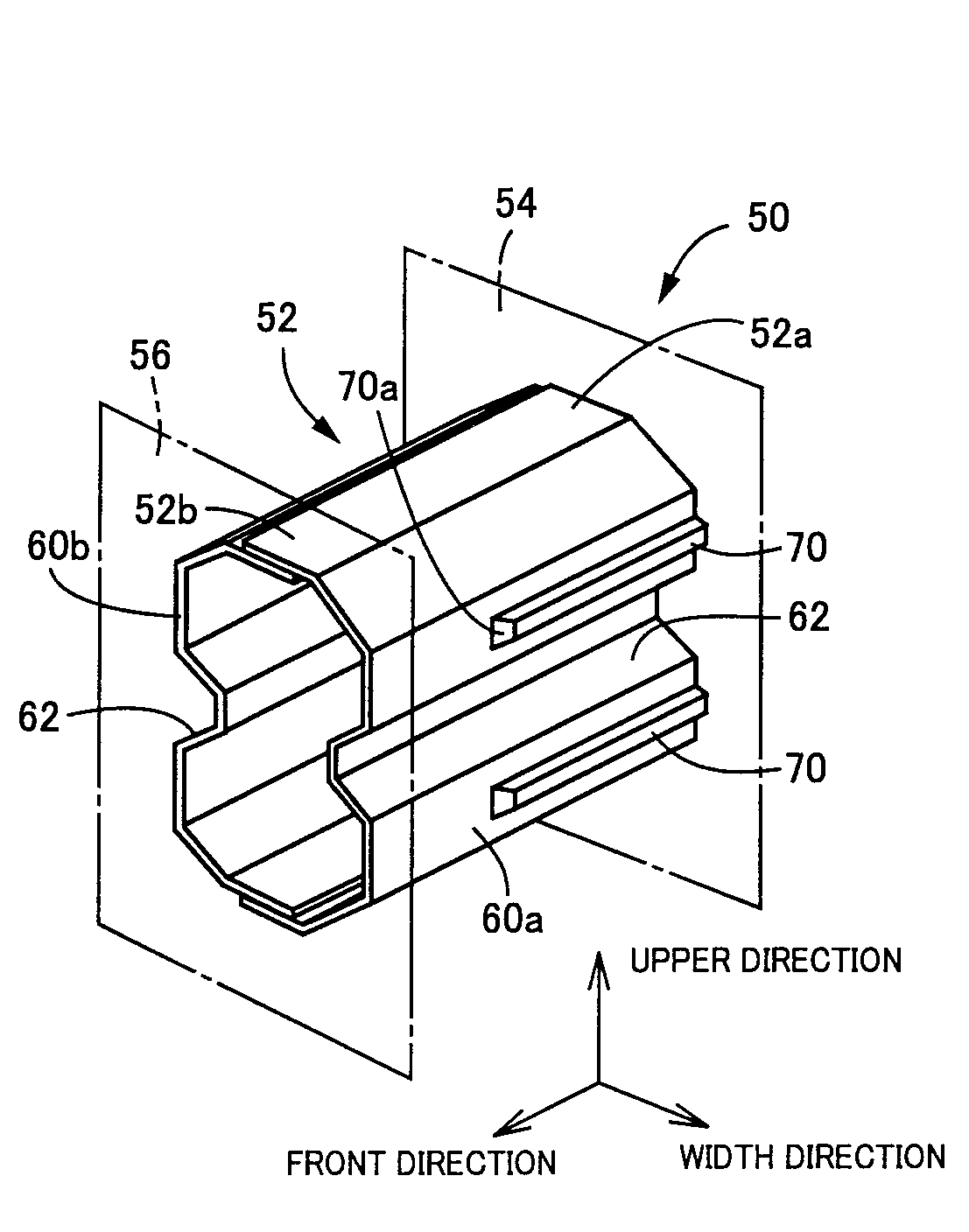 Impact absorbing member for vehicle