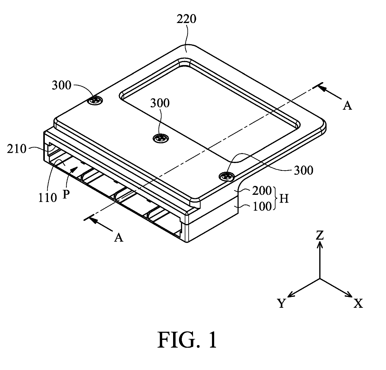 Containing device of optical transceiver