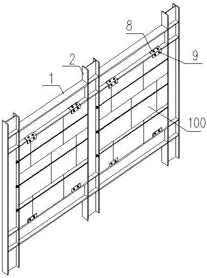 Industrialized EPS module wall plate system matched with fabricated steel frame