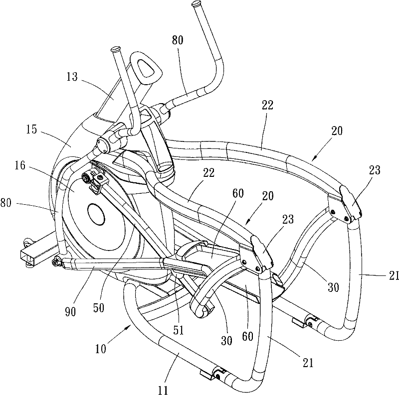 Elliptical motion machine capable of adjusting track of pedal