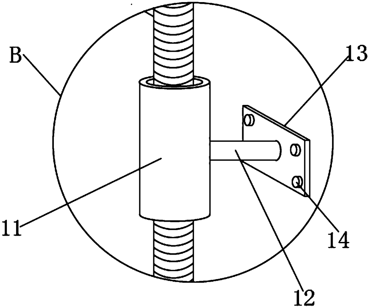 Burr polish-grinding device of metal pipe inner wall