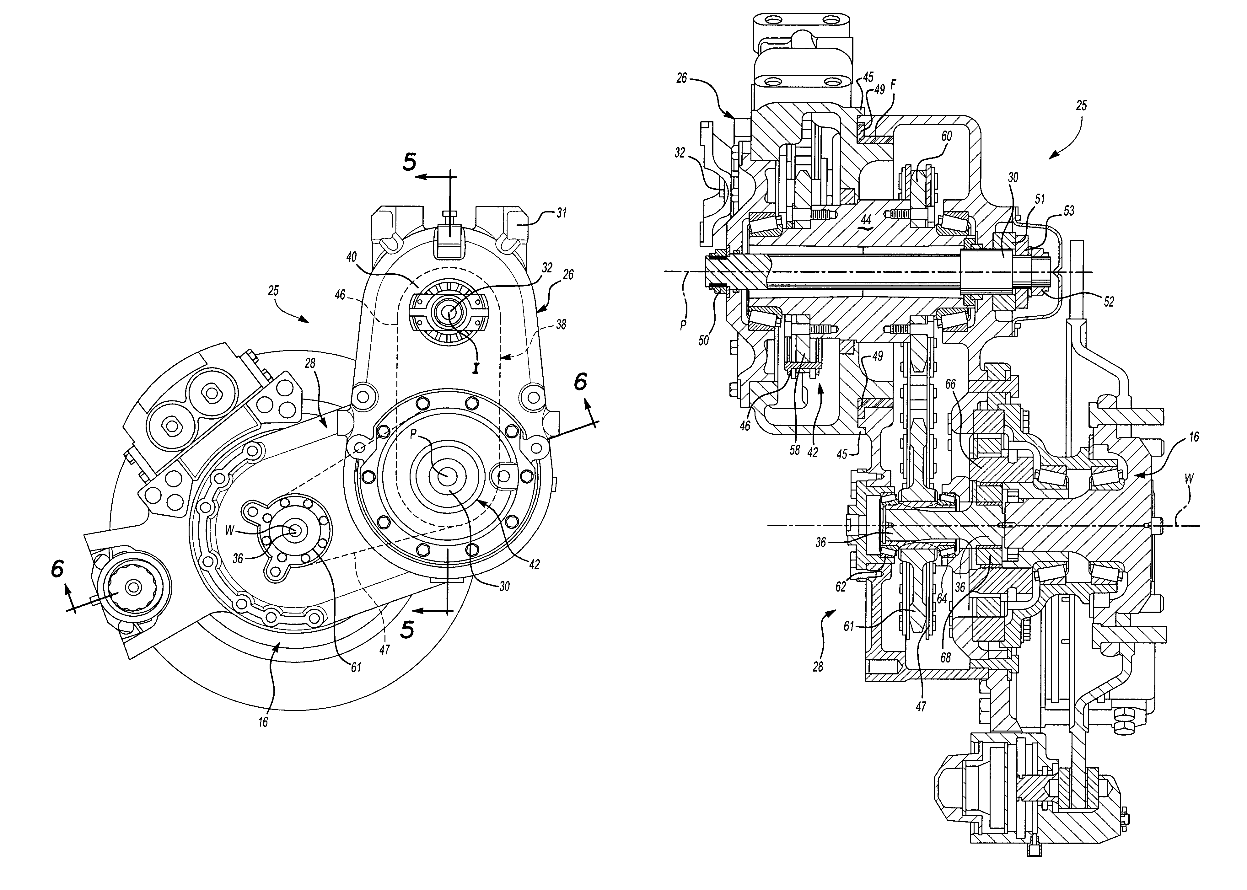 Drive assembly for a high ground clearance vehicle