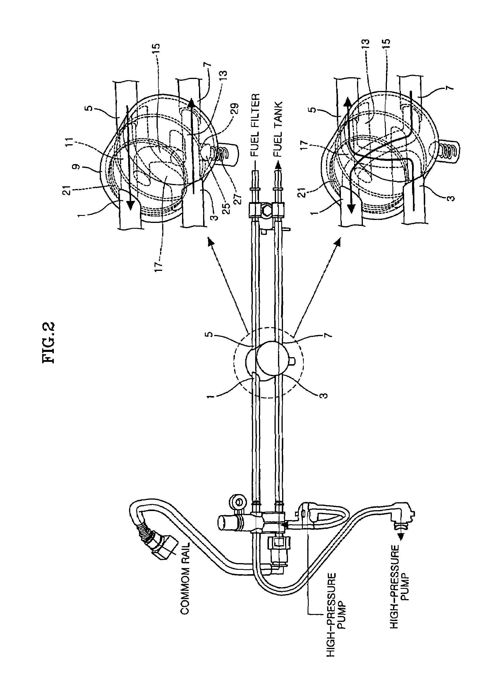 System for automatically changing fuel passages