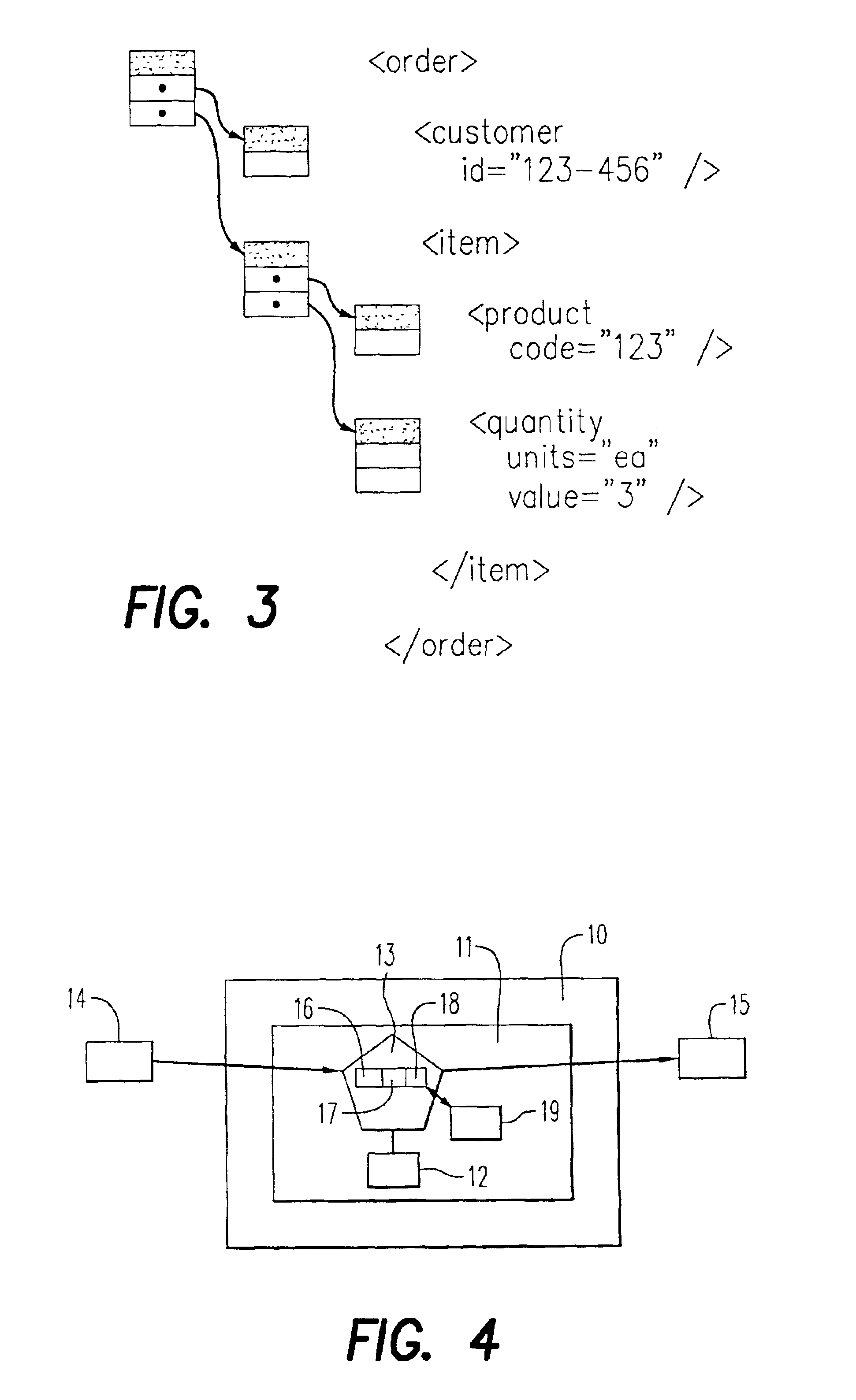 Method, computer system and computer program product for processing extensible markup language streams