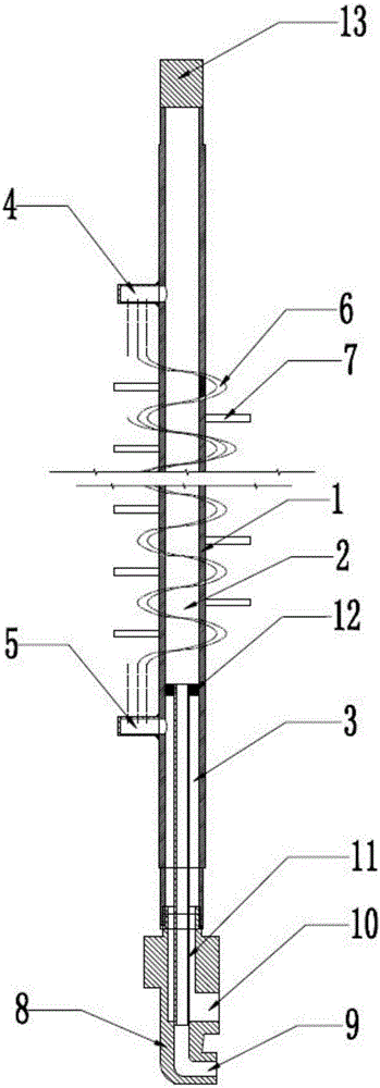 Novel heat exchange stirring shaft and tubular reactor