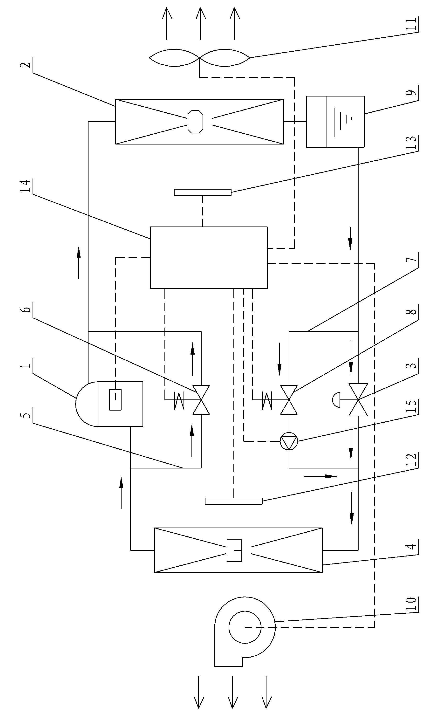 Natural cooling energy-saving air conditioner and control method thereof