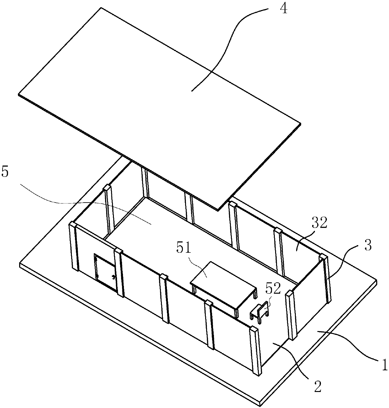 Steel-structure beverage stall for rangeland and construction method thereof