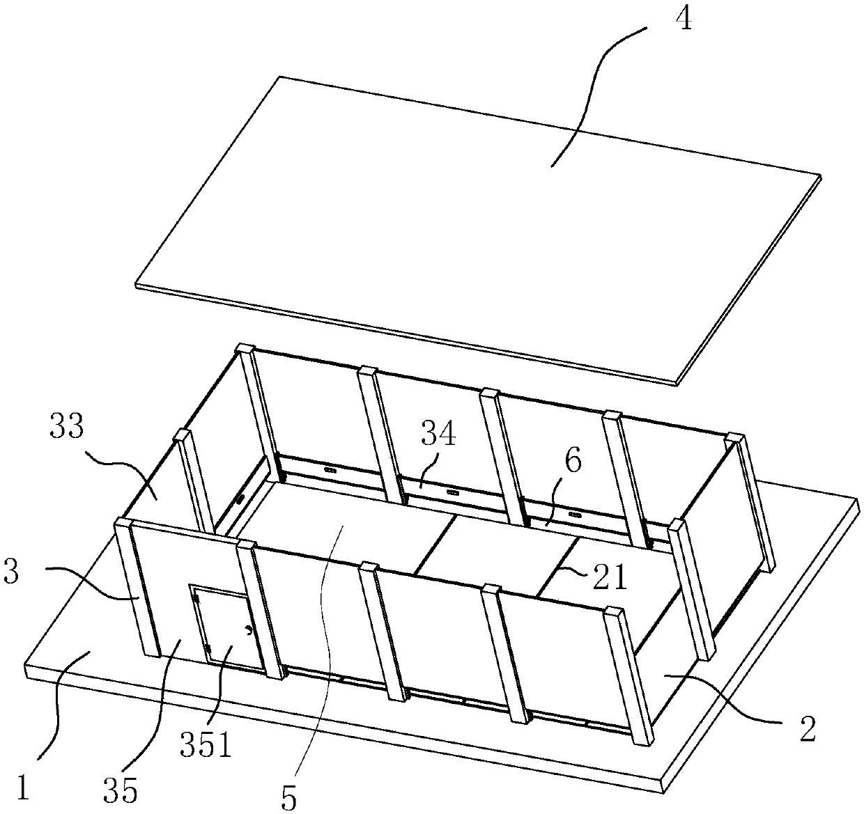 Steel-structure beverage stall for rangeland and construction method thereof