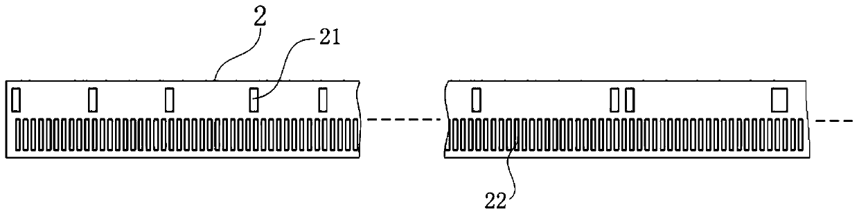 Absolute linear displacement sensor based on decimal shift coding