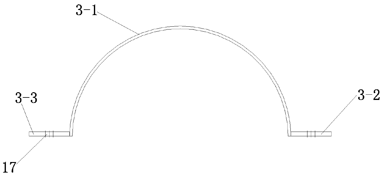 Detachable hoop type bridge supporting steel pipe connecting device and method