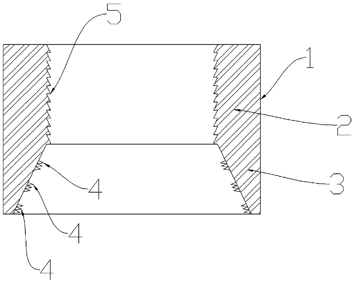 Thread dislocation type lock nut