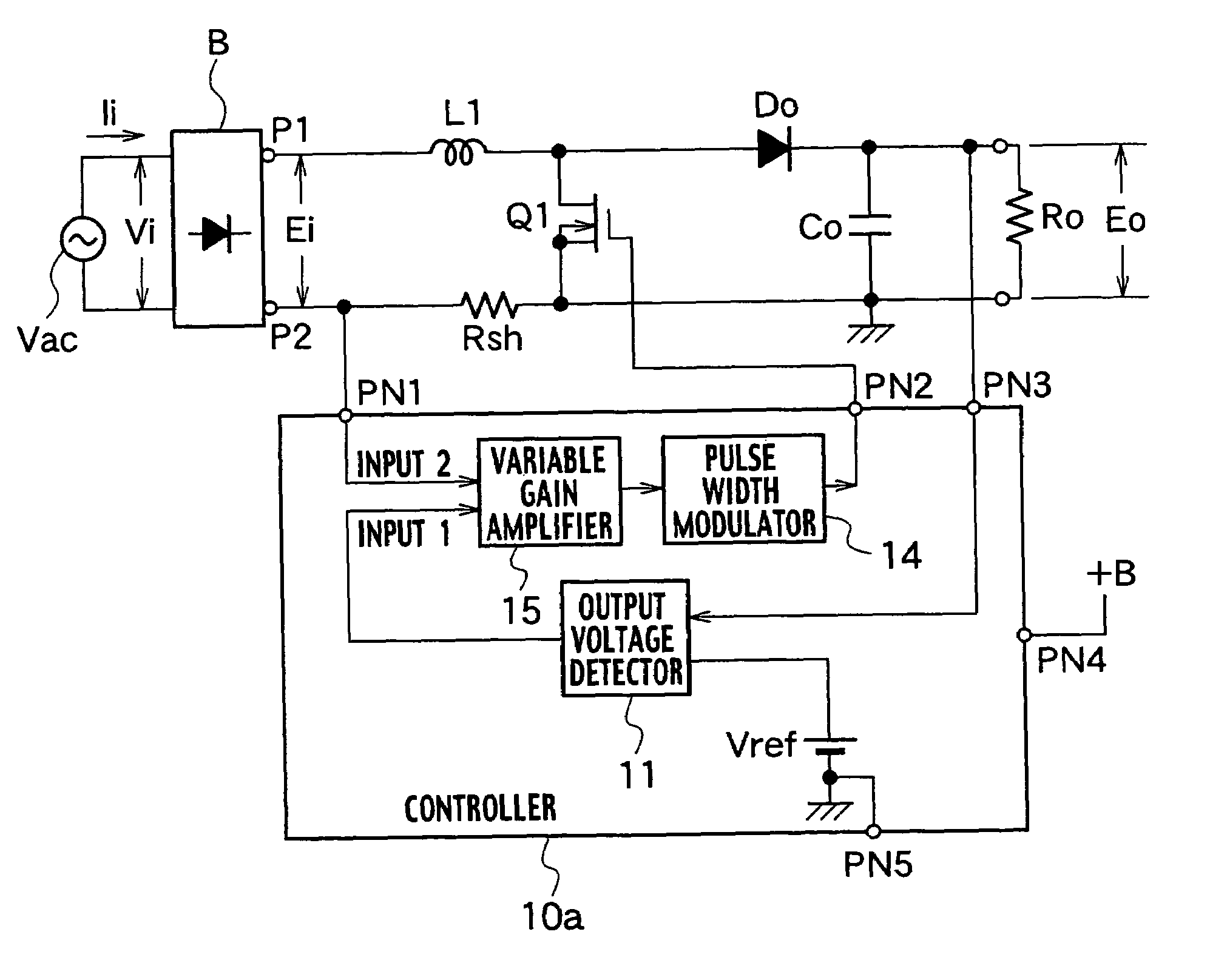 Power factor improving circuit