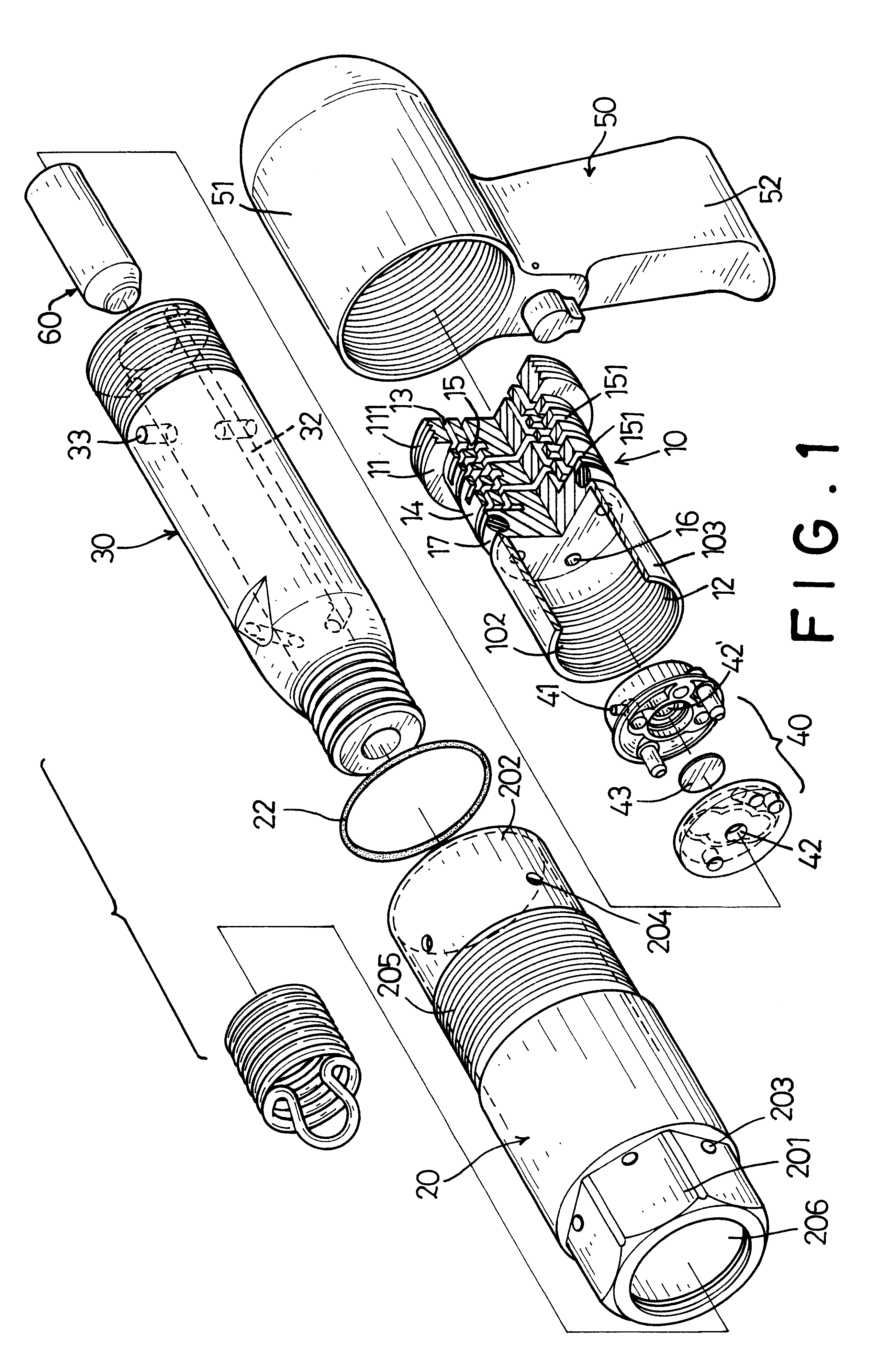 Damping apparatus for reciprocating pneumatic tools