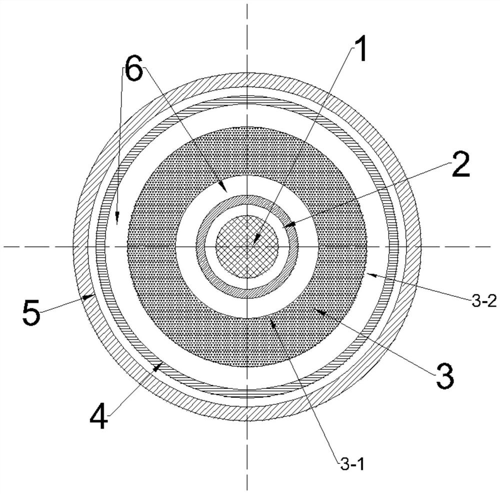 Preparation method of efficient explosive composite pipe rod based on water pressure