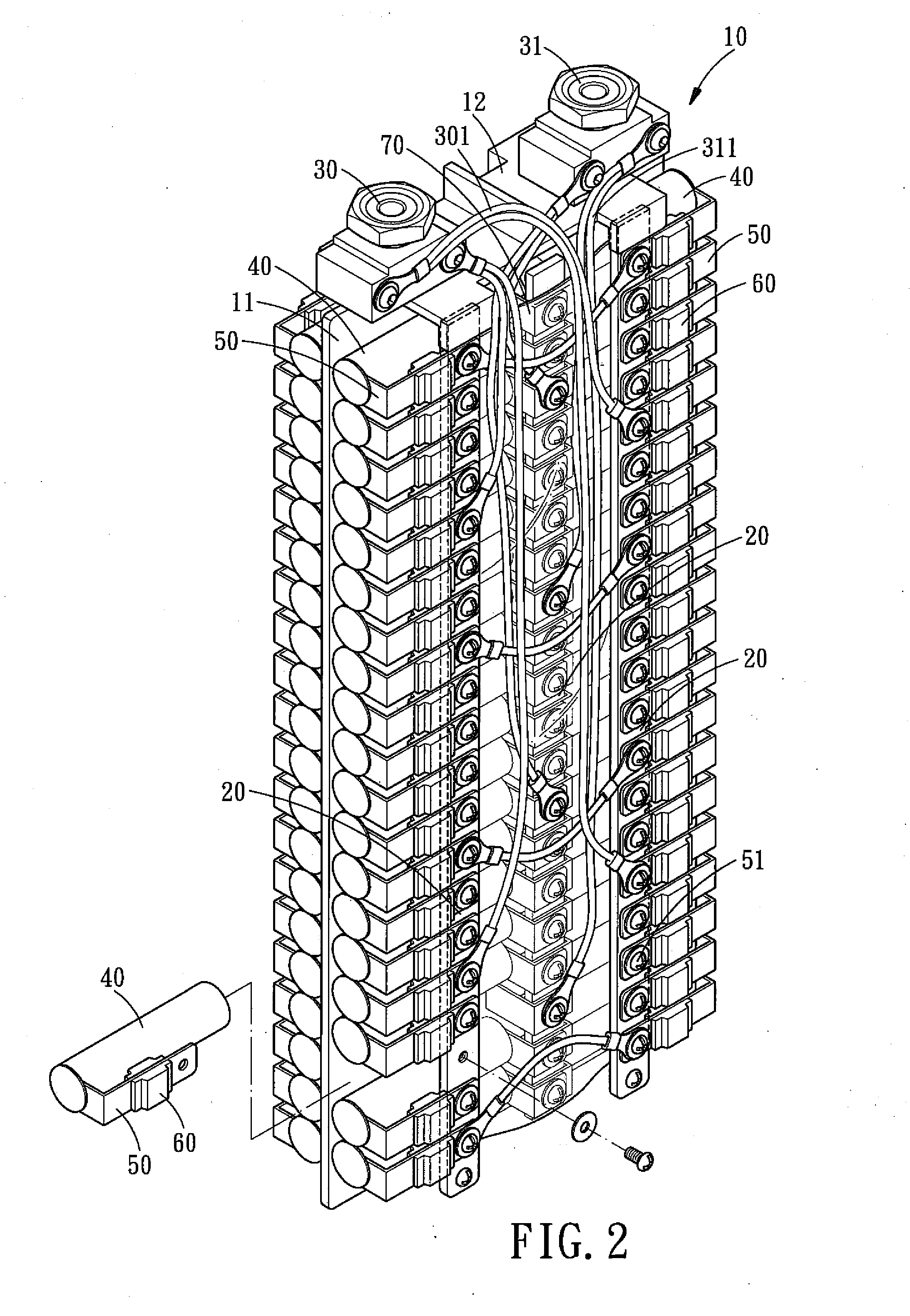 Independent Separating Type Power Battery Assembly