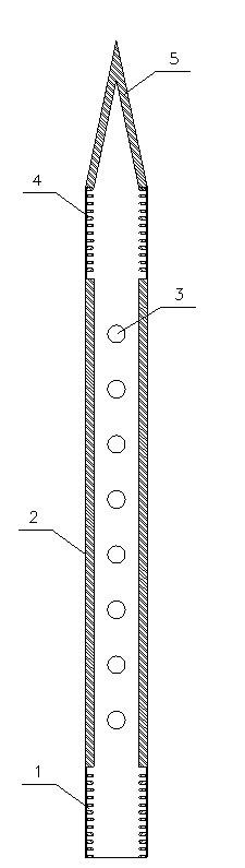 Tensile cross grouting anchor rod device