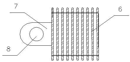 Tensile cross grouting anchor rod device