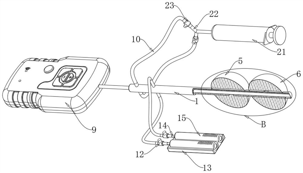 Cervical maturation promoting device with visual control function