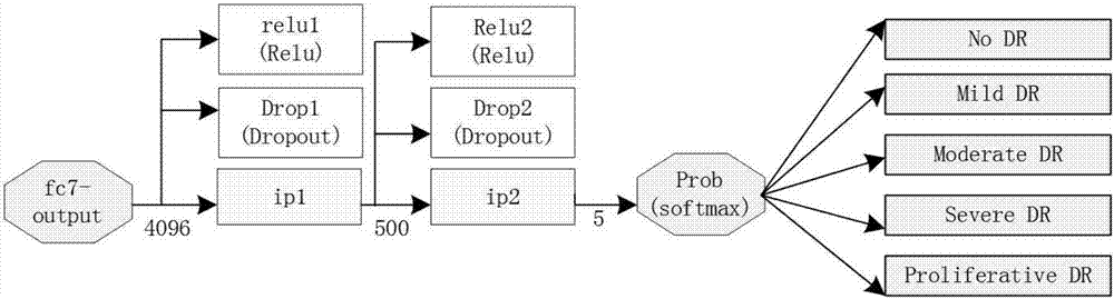 Diabetic retina image automatic classification method