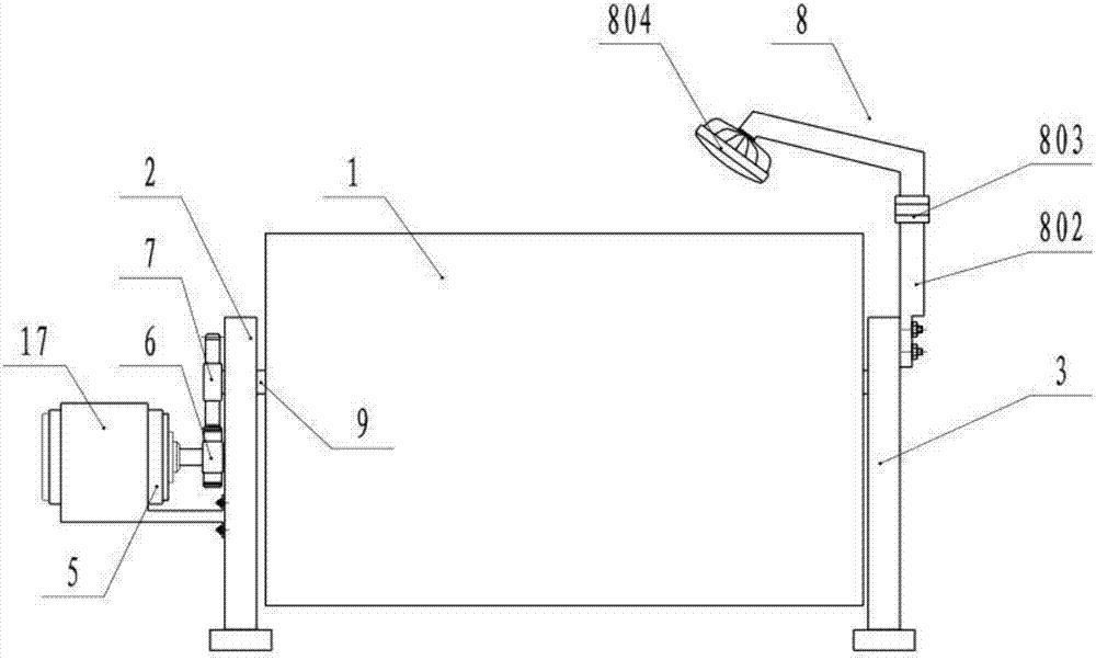 Pipe welding outward galvanization device