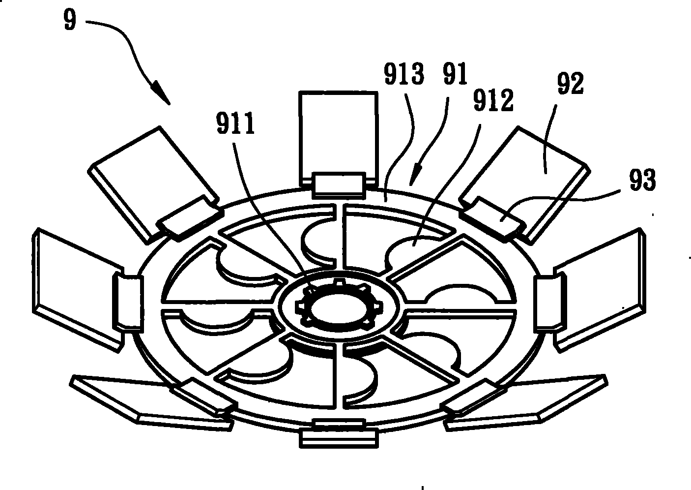 Self assembled ultramicro fan