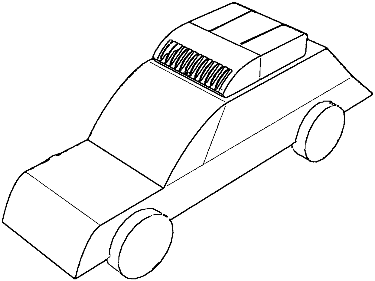 Vehicle-mounted mobile urban air purifying device