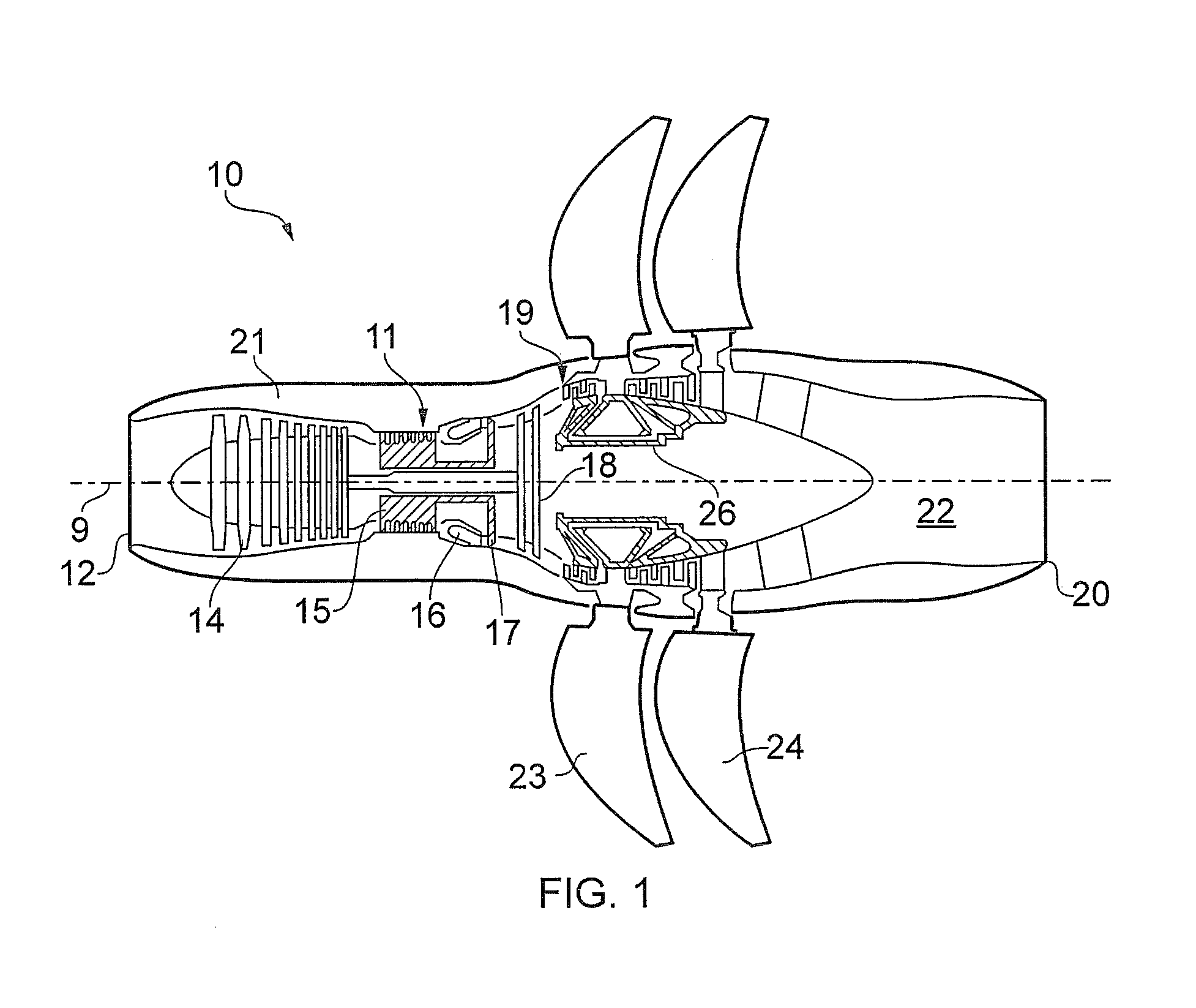 Propfan engine