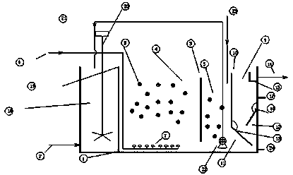 Sludge self-circulation dispersed sewage treatment device applicable to directly-discharged water body and method thereof