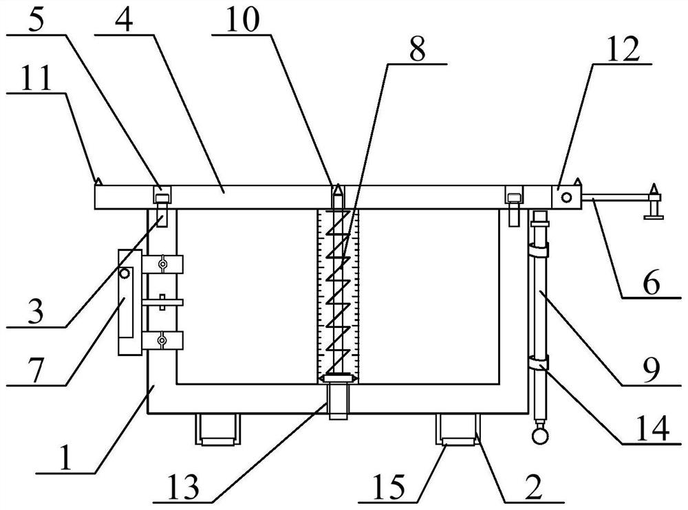 A device for detecting the thickness of building exterior wall insulation material