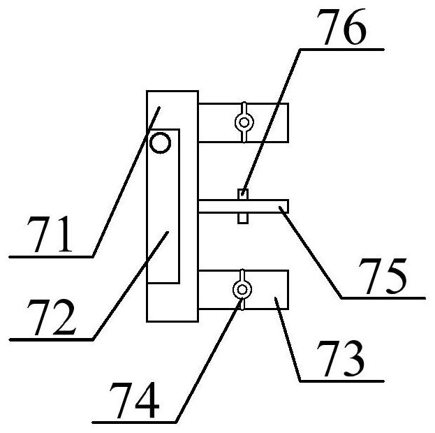 A device for detecting the thickness of building exterior wall insulation material