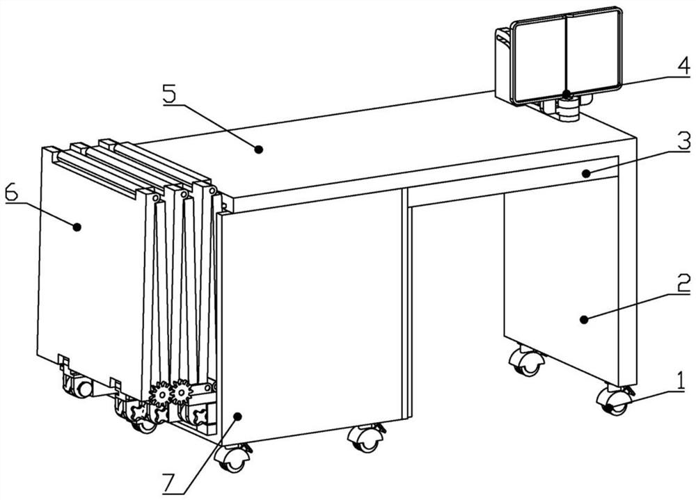 Multifunctional table for community physical examination