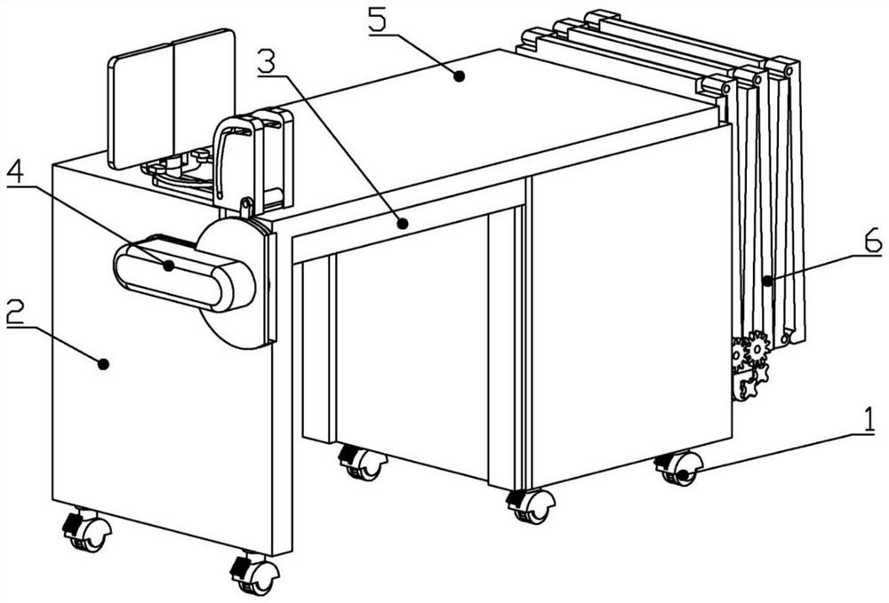 Multifunctional table for community physical examination