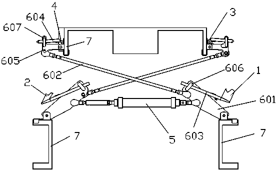 Spinning frame yarn partition plate and yarn guide plate automatic turning device and spinning frame working method