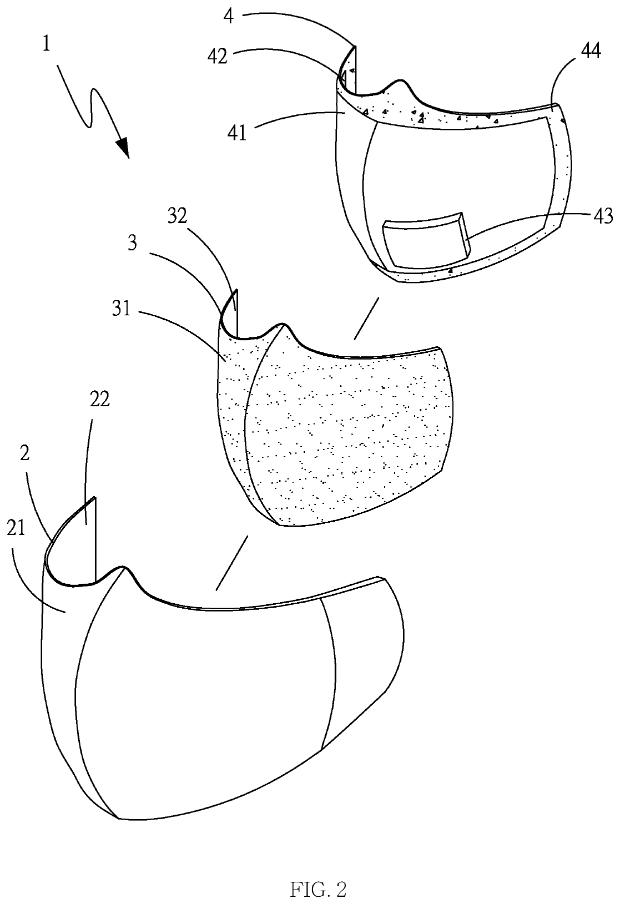 Negative ion air-permeable mask