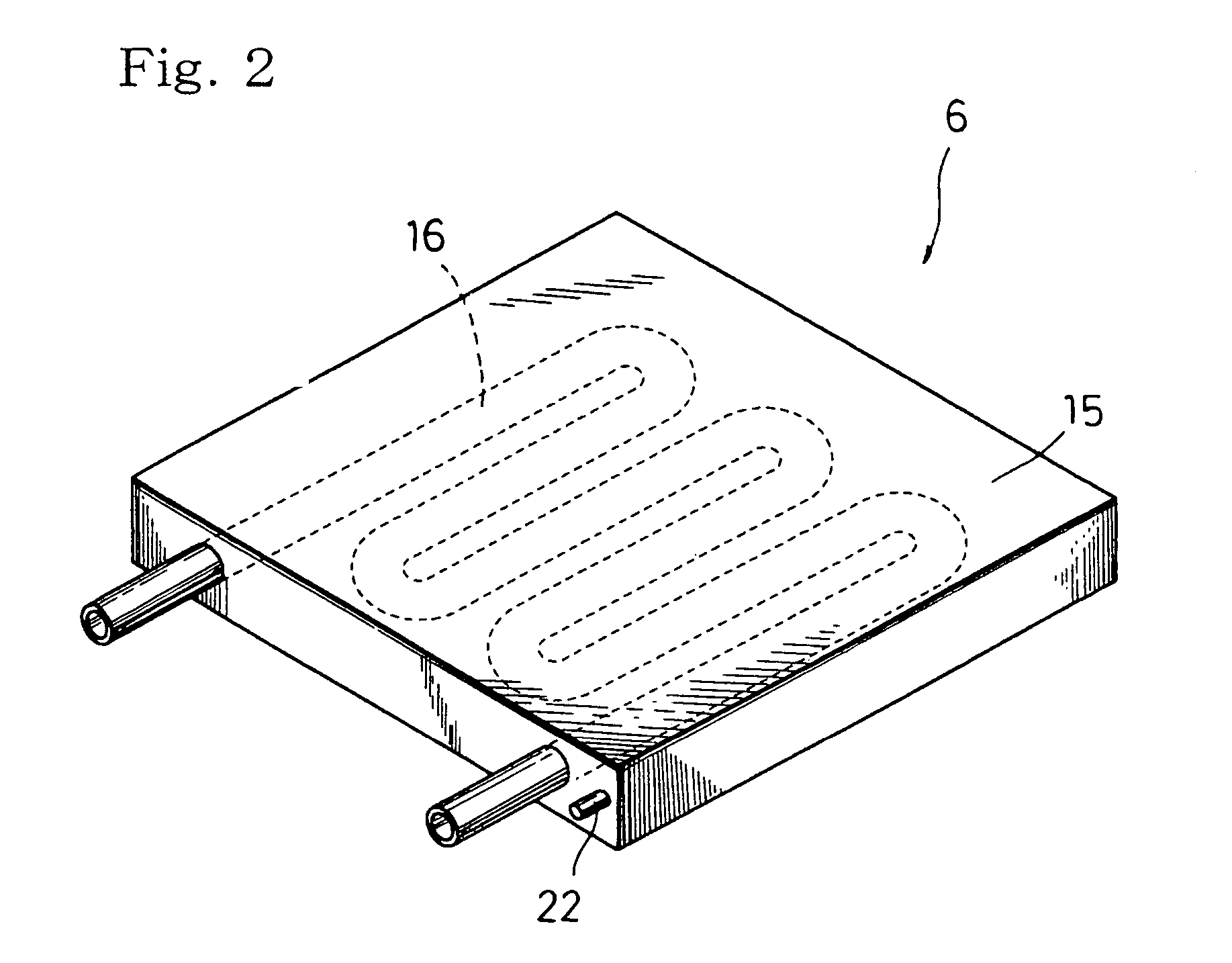 Cooling apparatus and a thermostat with the apparatus installed therein