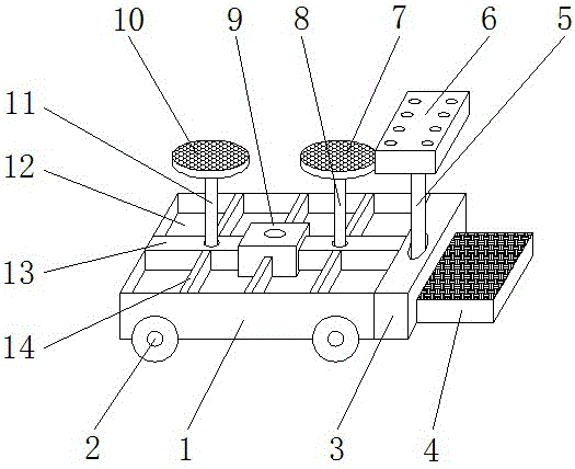 Automatic-watering flower transfer device