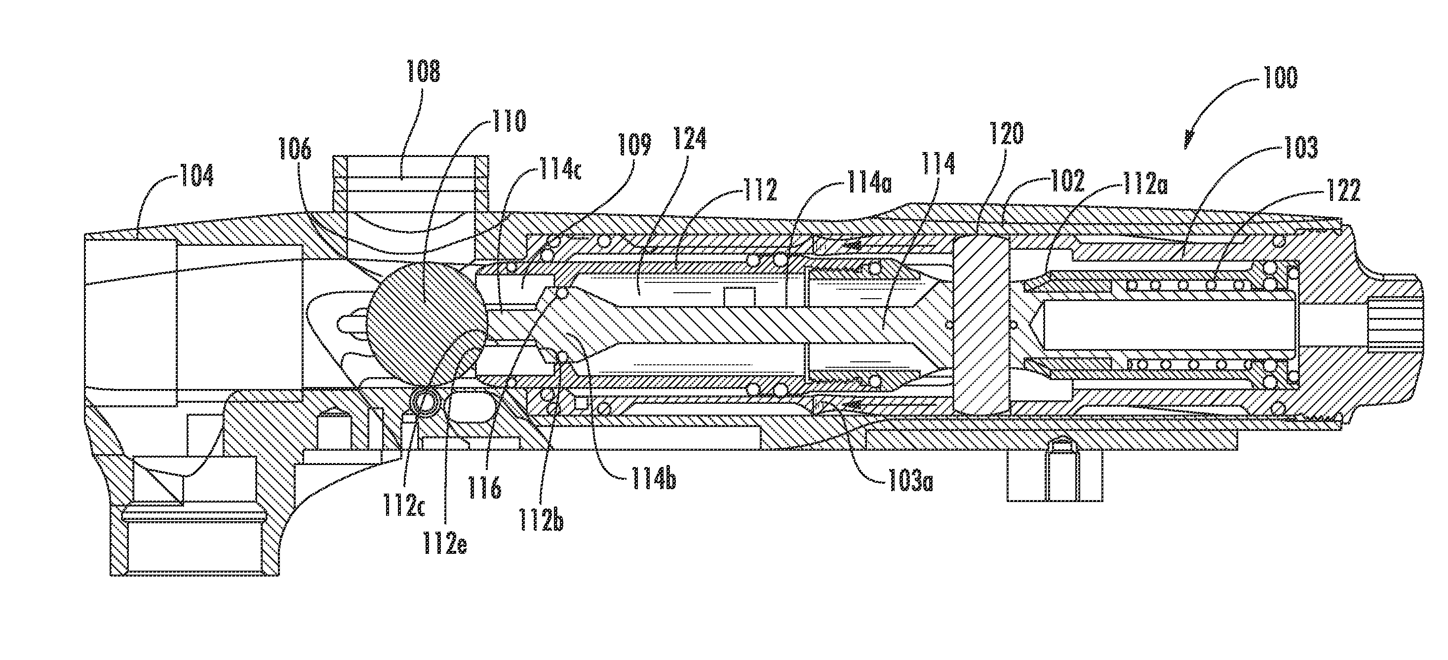 Bolt and valve mechanism that uses less gas