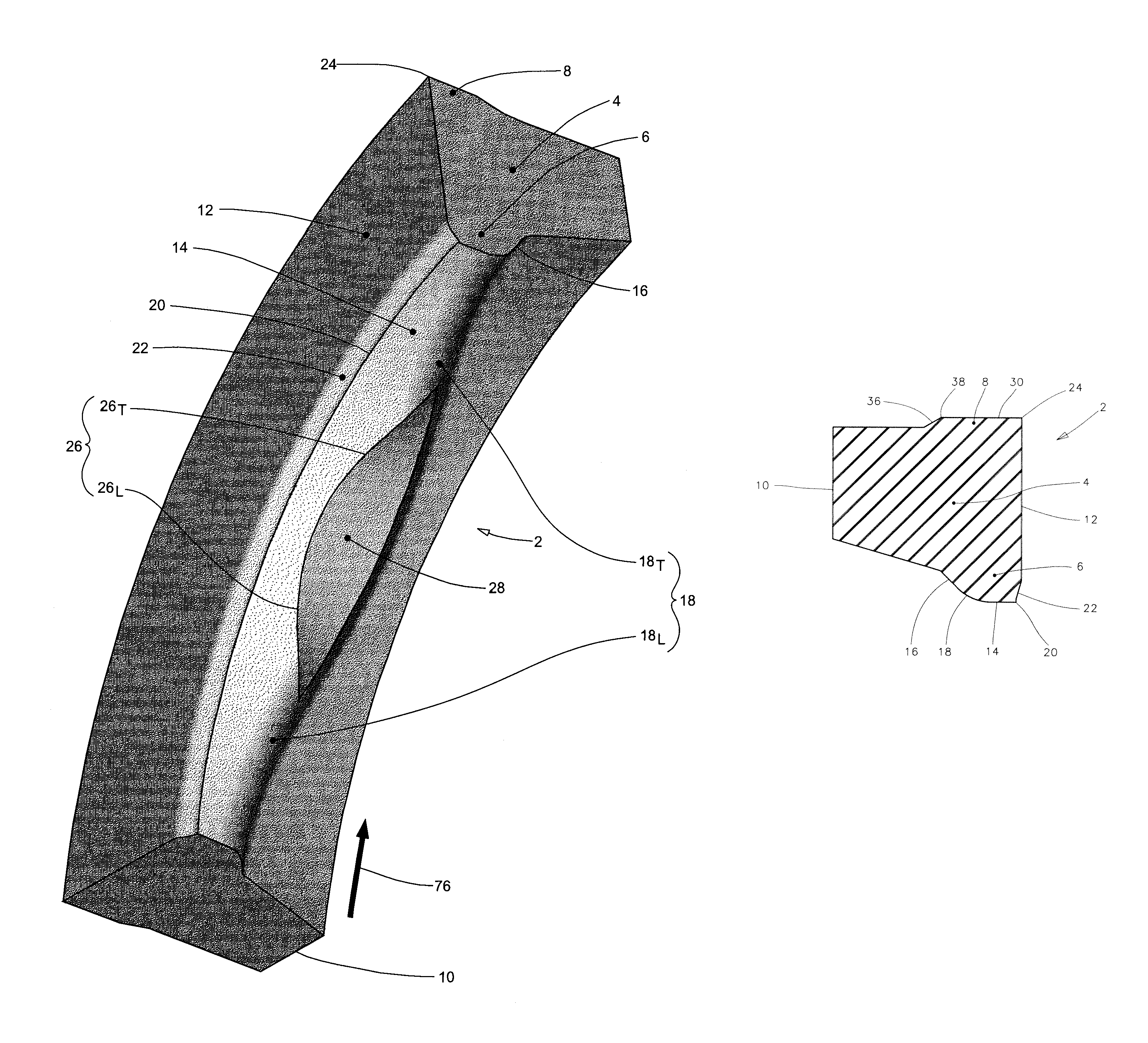 Rotary seal with truncated wave form