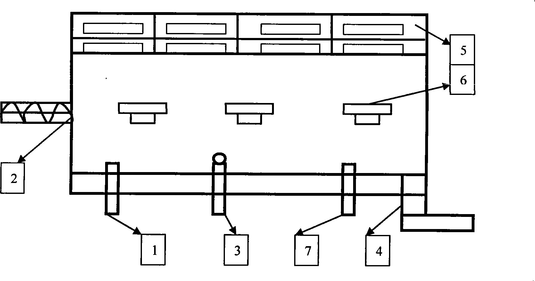 Fluxing apparatus of LCD glass melting furnace