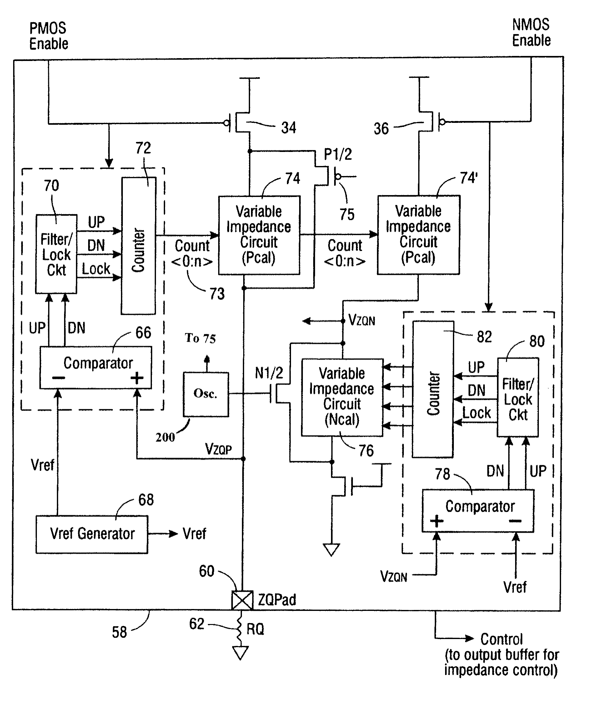 Method and apparatus for high resolution ZQ calibration