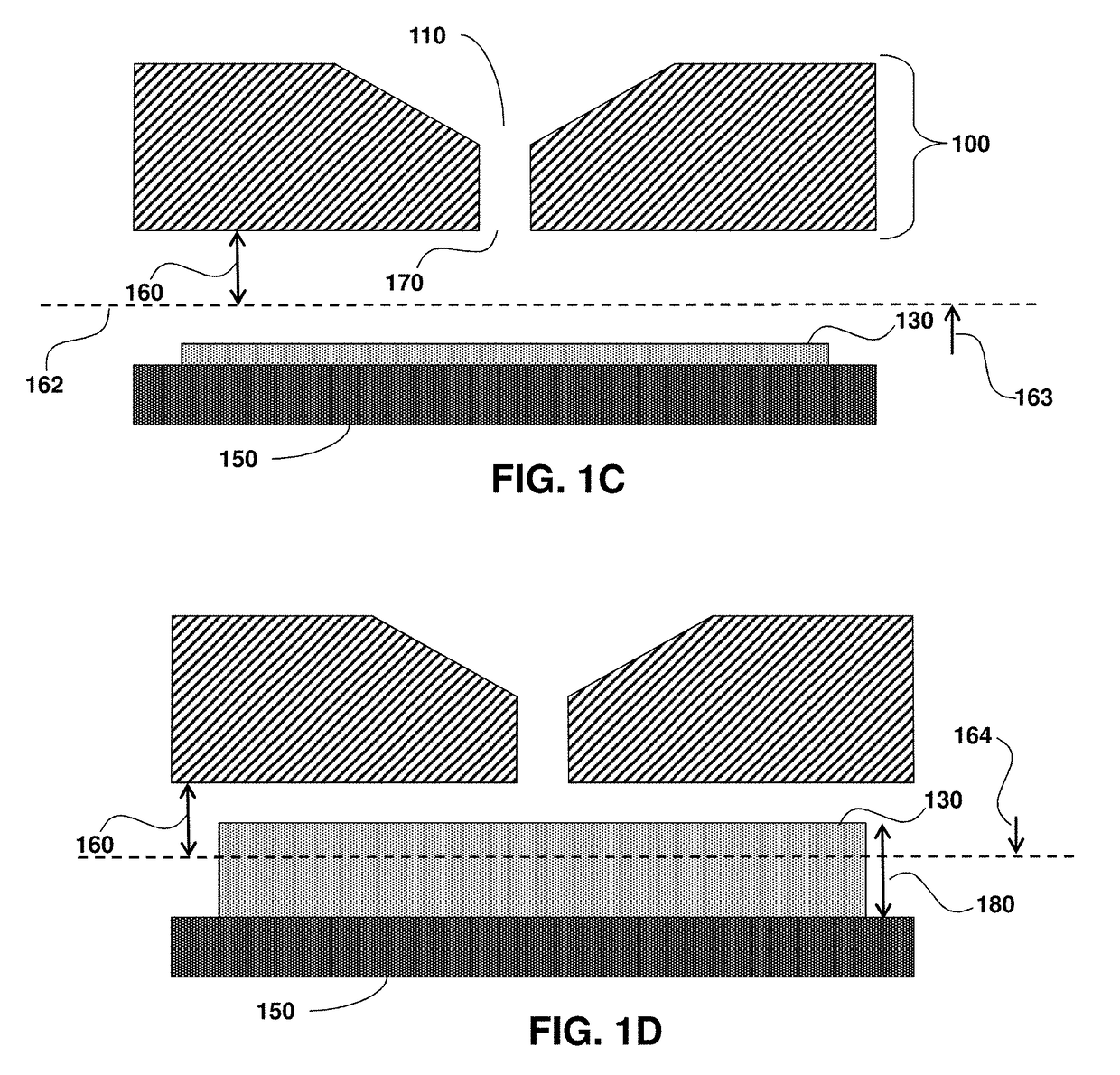 Particle impactor with selective height adjustment