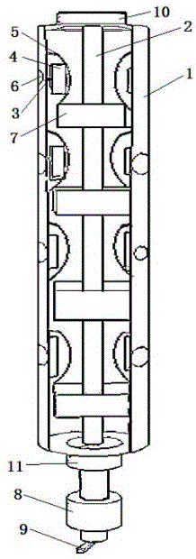 Multi-depth multi-index soil property detection rod