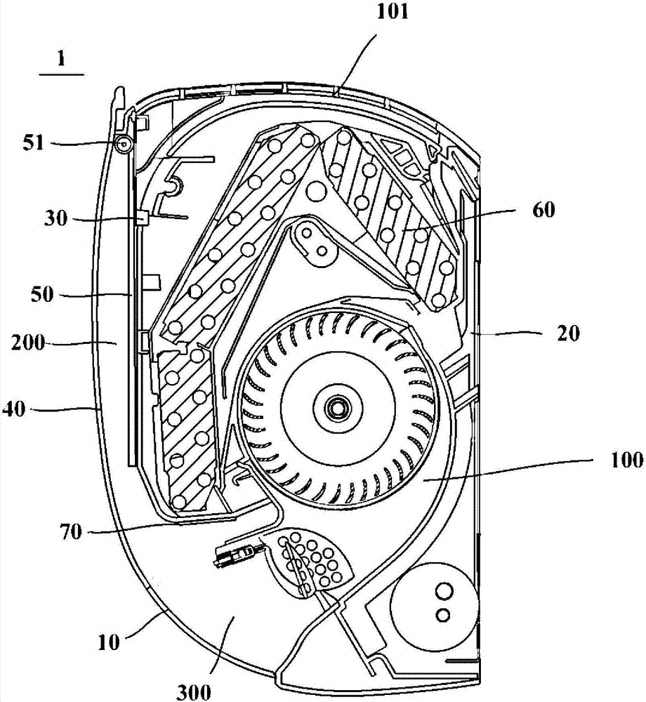 Air conditioner indoor wall-mounted machine and control method thereof