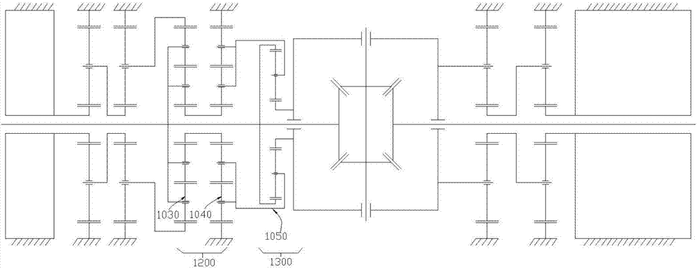 Electric differential mechanism with directed torque distribution function