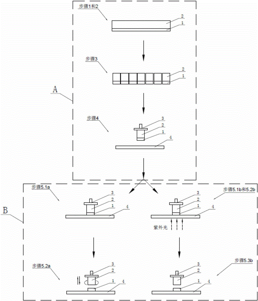 Thin chip machining and pasting assembly method